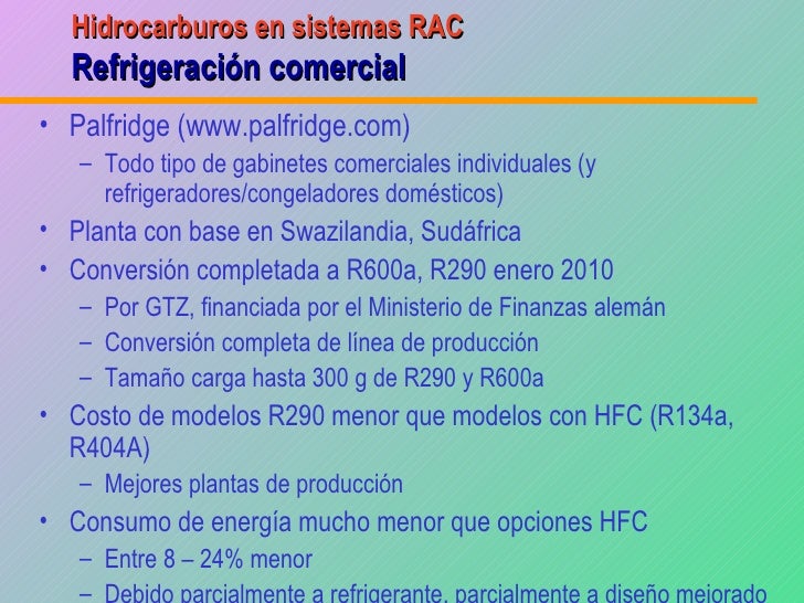 Use of hydrocarbon refrigerants