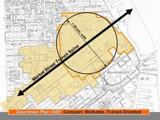 Downtown Plan 1985: Compact, Walkable, Transit-Oriented
 
