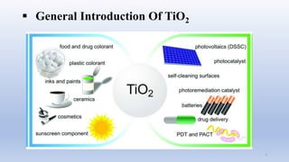 Tio2 Solar Panels Synthesis and Energy Harvesting in Dye-Sensitized TiO2 Photovoltaics | PPTX