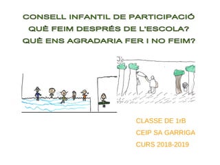 CLASSE DE 1rB
CEIP SA GARRIGA
CURS 2018-2019
 