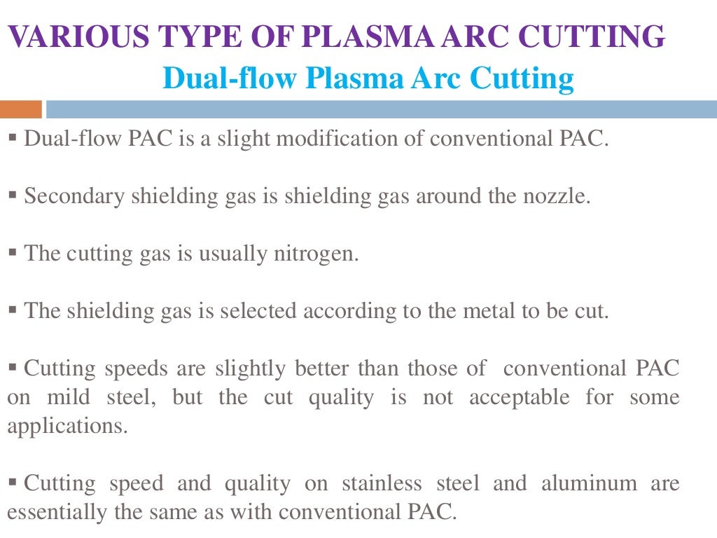 Plasma Arc Machining