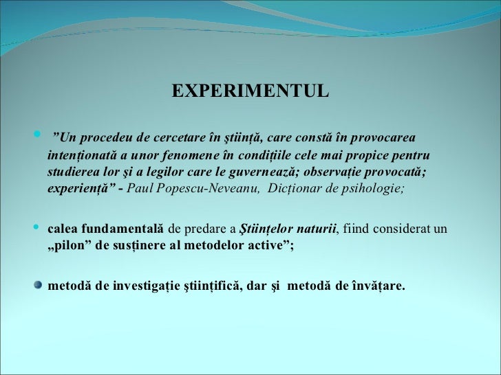 Caracterul Practic Aplicativ Al LecÈiilor De ÈtiinÈe