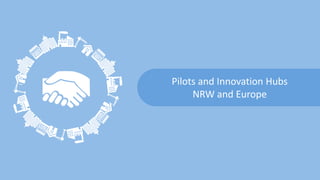 Pilots and Innovation Hubs
NRW and Europe
 