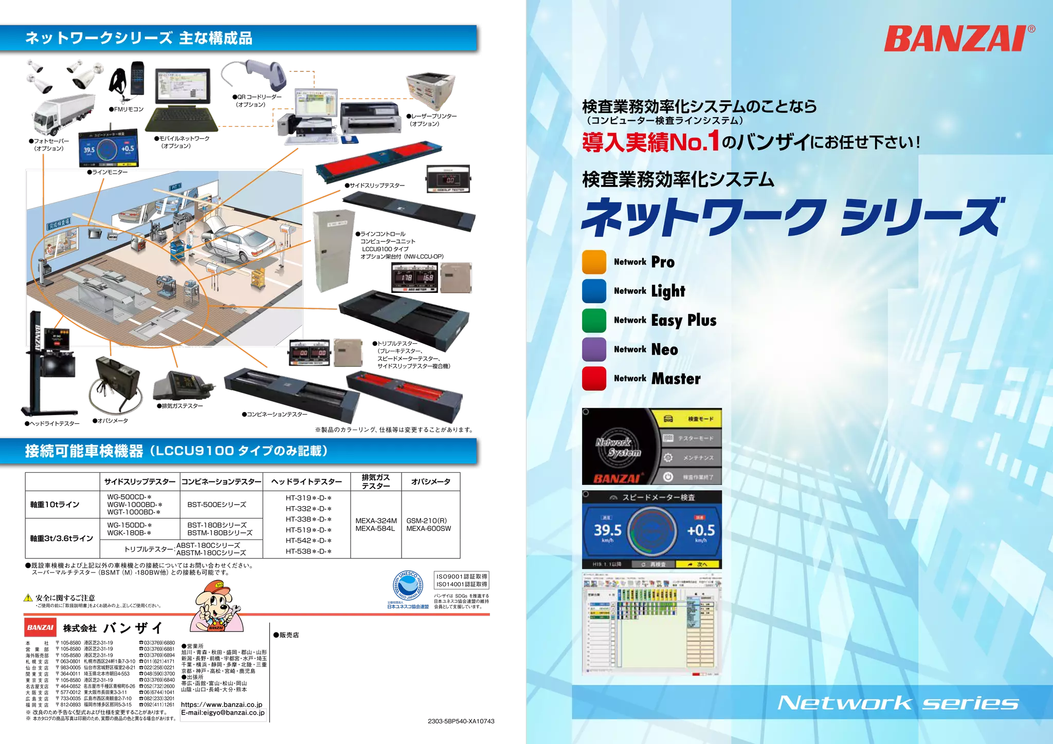 バンザイ ネットワークシステム Pro(NW9100PCPU)/ Light(NW9100LCPU