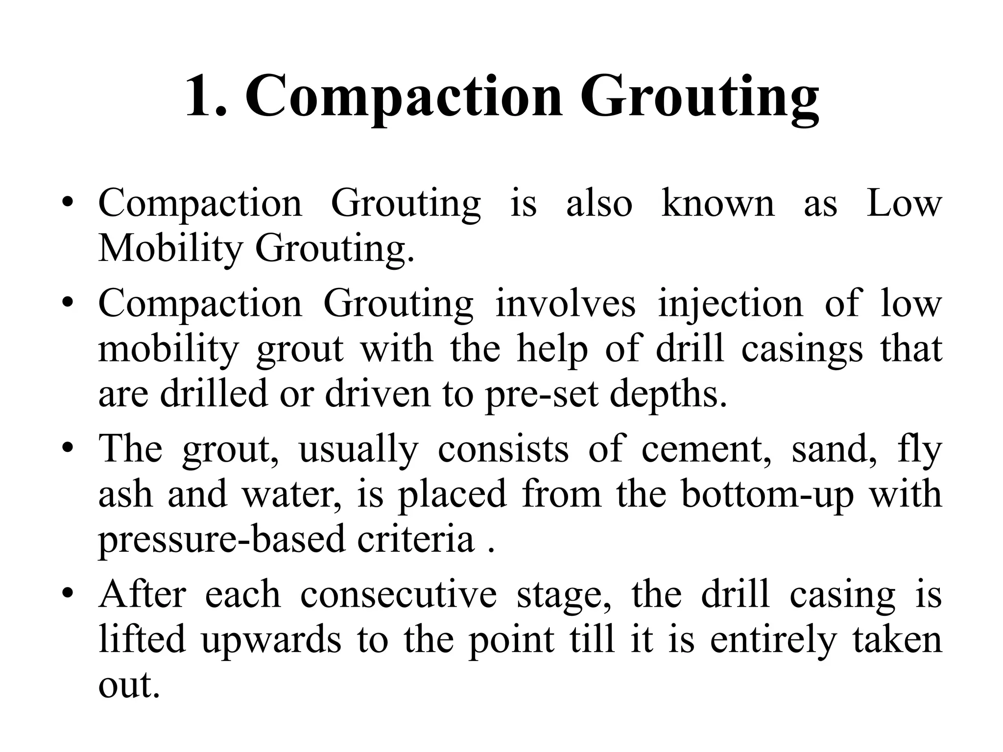 Repair techniques : Grouting (RR&S) | PPTX