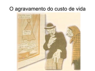 O agravamento do custo de vida 