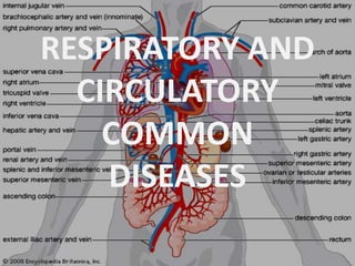 RESPIRATORY AND
CIRCULATORY
COMMON
DISEASES
 