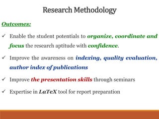 Aims and objectives of Research methodology | PPTX | Education