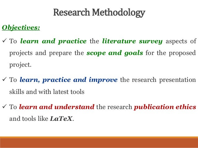 objectives of literature review in research methodology