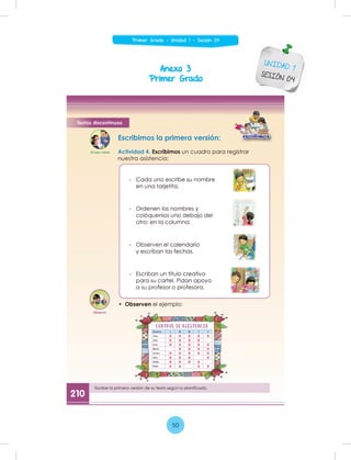 Anexo 3
Primer Grado
UNIDAD 1
SESIÓN 04
50
Primer Grado - Unidad 1 - Sesión 04
 