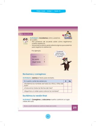 51
Primer Grado - Unidad 1 - Sesión 04
 