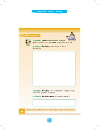 62
Primer Grado - Unidad 1 - Sesión 06
 