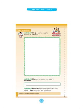 83
Primer Grado - Unidad 1 - Sesión 08
 