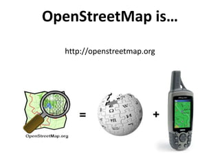 OpenStreetMap is…
  http://openstreetmap.org
 