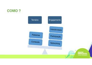 Temário Engajamento
COMO ?
 