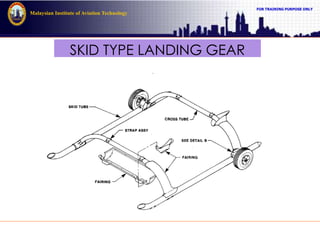 FOR TRAINING PURPOSE ONLY
Malaysian Institute of Aviation Technology
SKID TYPE LANDING GEAR
 