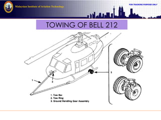 FOR TRAINING PURPOSE ONLY
Malaysian Institute of Aviation Technology
TOWING OF BELL 212
 