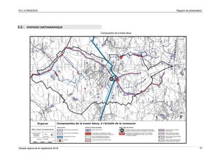 PLU d’ORGERUS Rapport de présentation
Dossier approuvé en septembre 2018 51
5.5 - SYNTHESE CARTOGRAPHIQUE
Composantes de la trame bleue
 