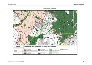 PLU d’ORGERUS Rapport de présentation
Dossier approuvé en septembre 2018 52
Composantes de la trame verte
 