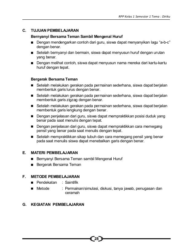[1] rpp sd kelas 1 semester 1 diriku