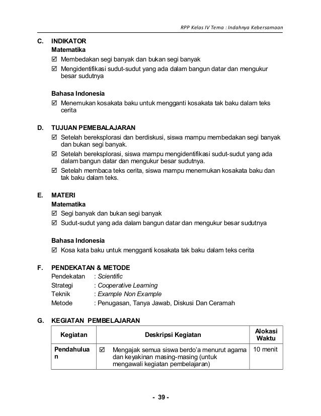Rpp Kelas 4 Matematika Soal Cerita 2021 - Hitungan Soal