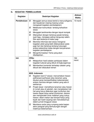[1] rpp sd kelas 4 semester 1 indahnya kebersamaan