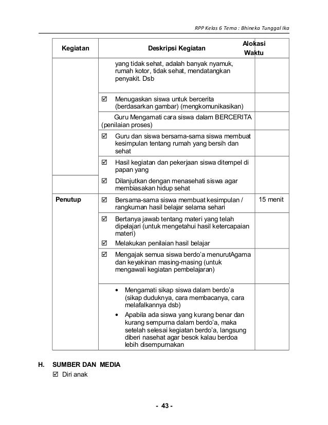 [1] rpp sd kelas 6 bhinneka tunggal ika
