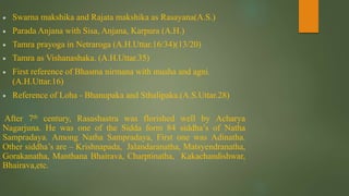 1 introduction and history of Rasashastra. Dr.Mahantesh Rudrapuri | PPTX