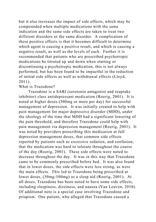 trazodone and gabapentin at same time