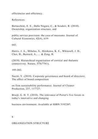 Organization Reference 1Running Head ORGANIZATION STRUCTURE .docx