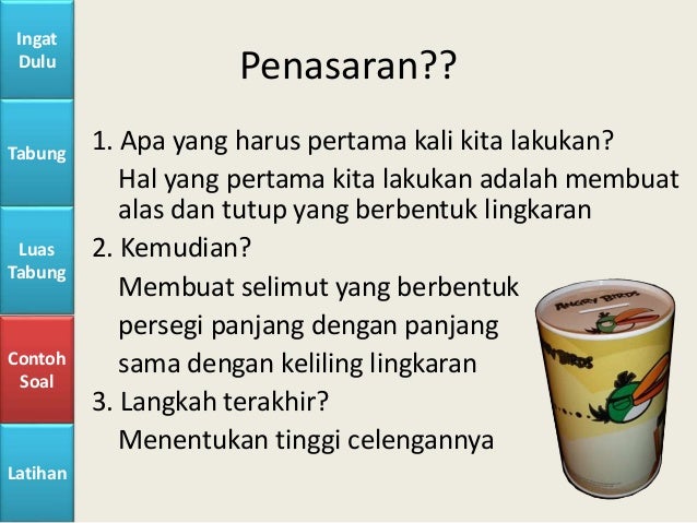 PPT Luas Permukaan Tabung (Kelas VIII SMP)