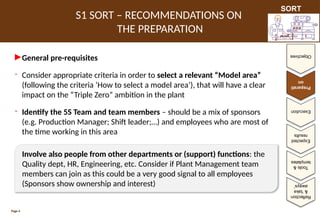 1S - Sort.pptx The first stage of 5S describing how to sort within the ...