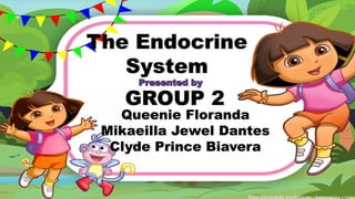 The Endocrine
System
GROUP 2
Queenie Floranda
Mikaeilla Jewel Dantes
Clyde Prince Biavera
 