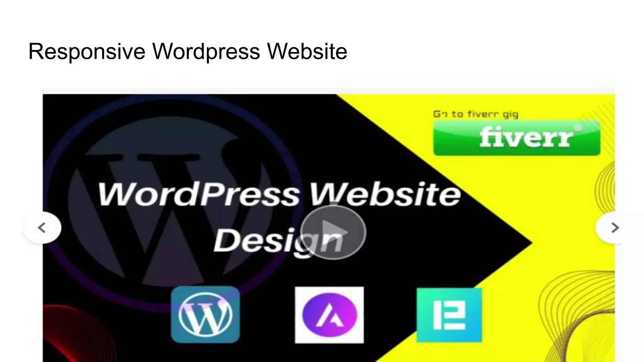 Responsive Wordpress Website