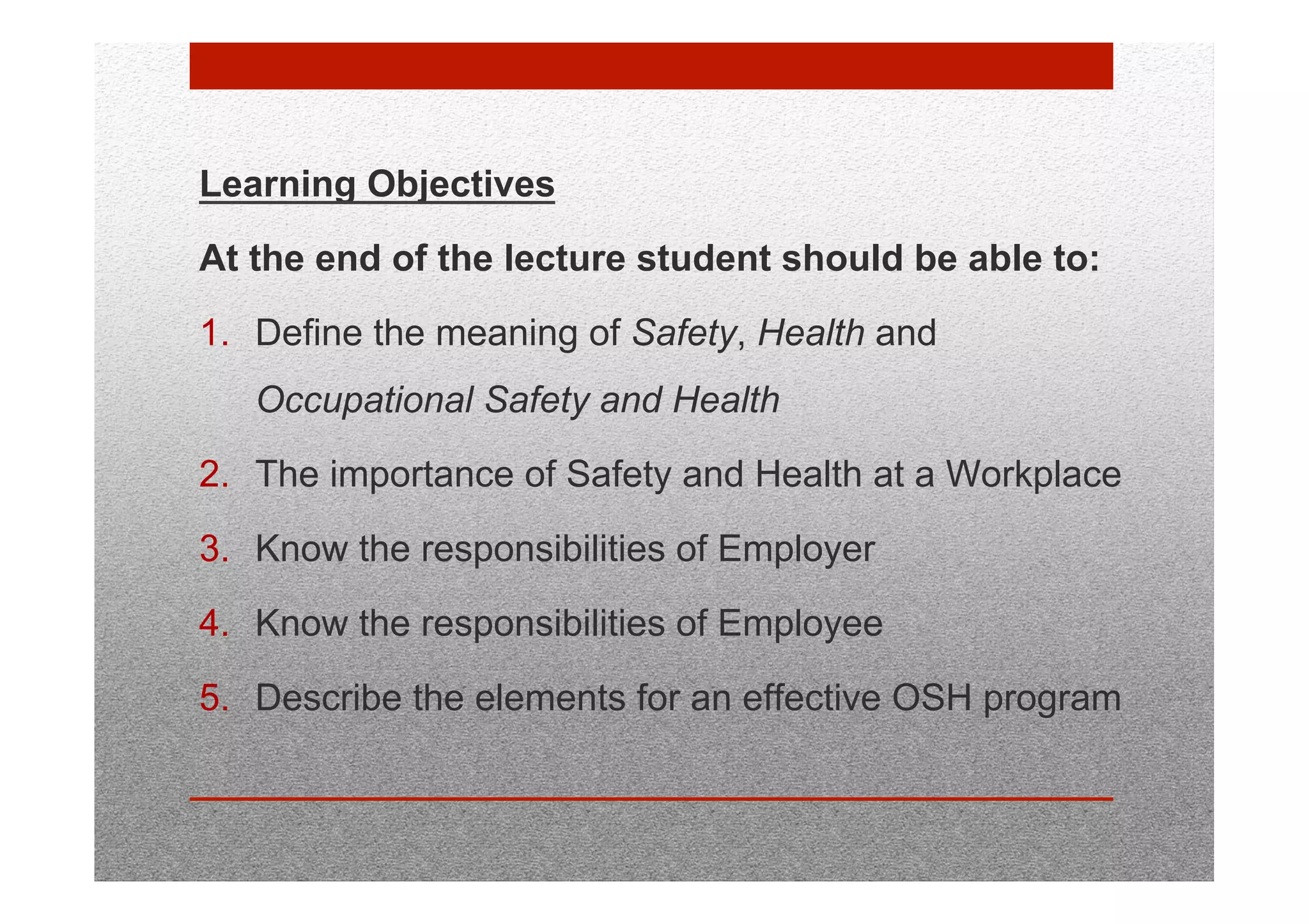 Safety and Health | PDF