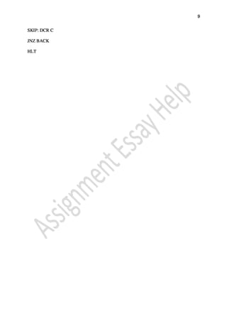 Engineering Assignment Sample on An Assignment on Microcontroller