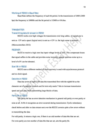 Engineering Assignment Sample on An Assignment on Microcontroller
