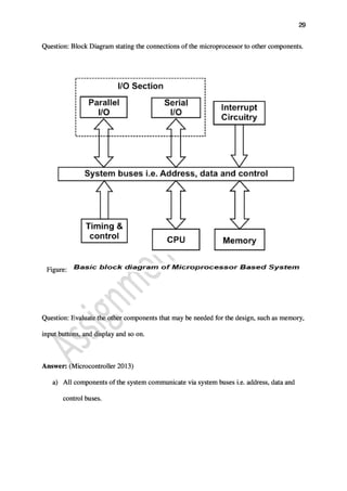 Engineering Assignment Sample on An Assignment on Microcontroller