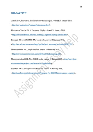 Engineering Assignment Sample on An Assignment on Microcontroller
