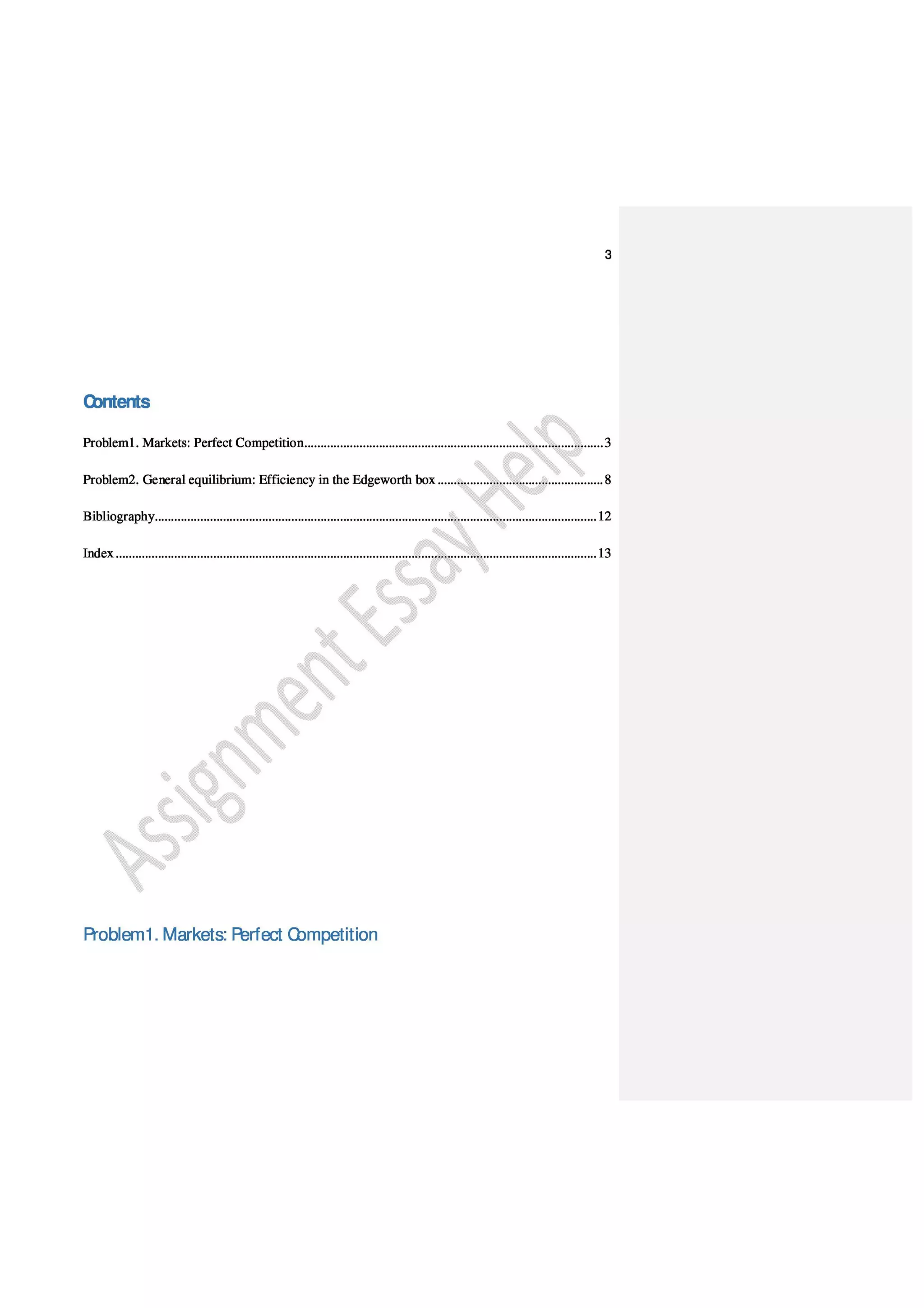 Economics Assignment Sample on Intermediate Microeconomics Assignment | PDF