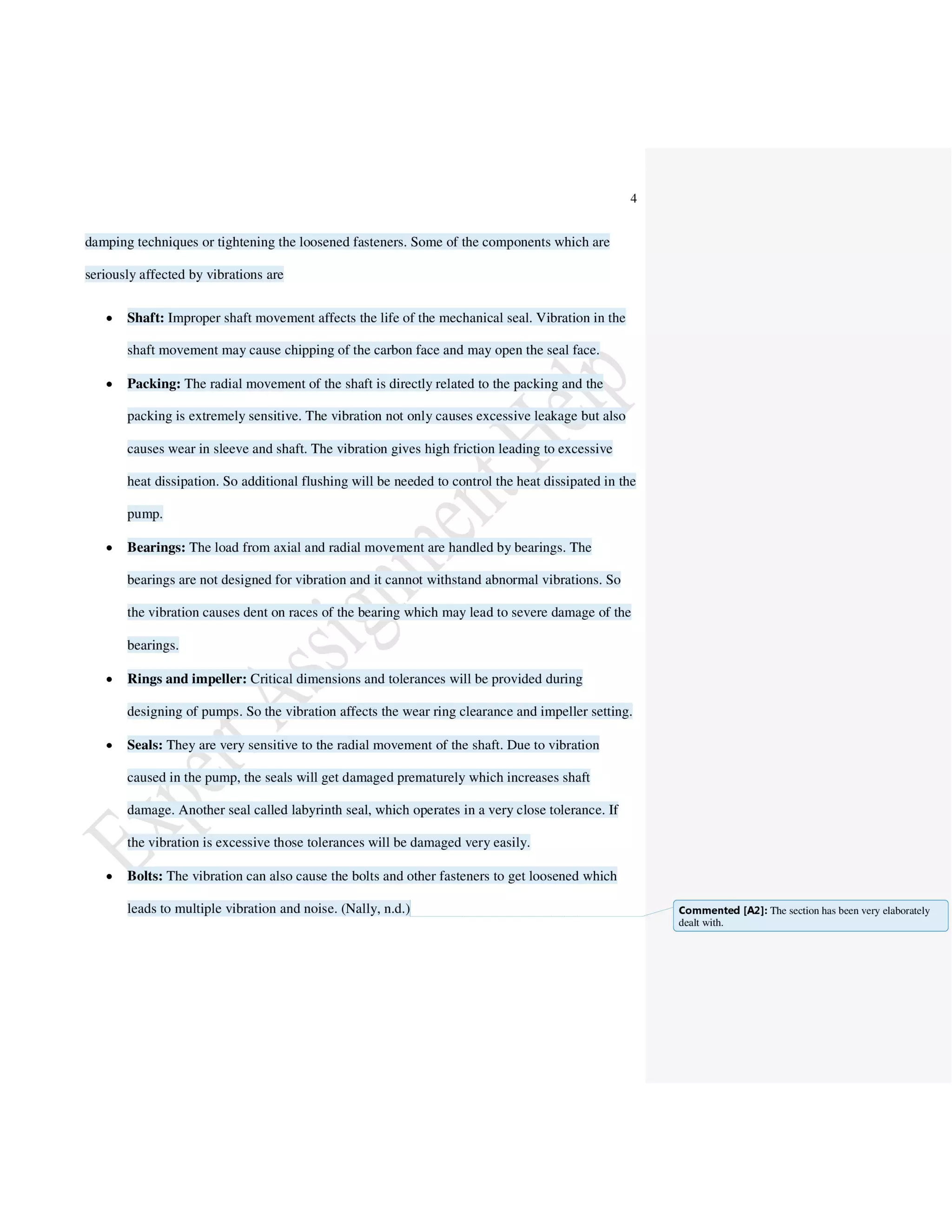 Electrical Engineering Centrifugal Pumps Vibration