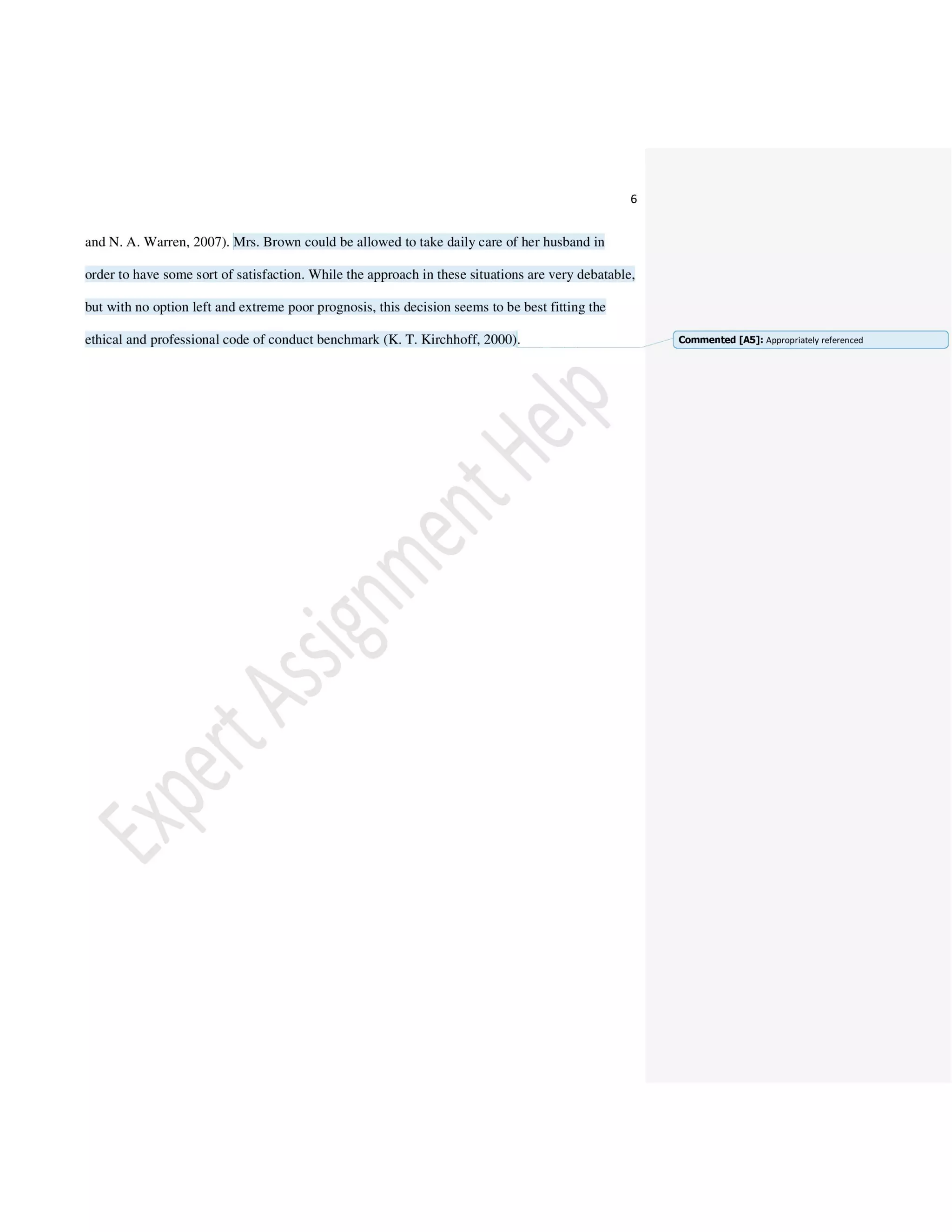 Nursing Management Gibbs Model of Reflection