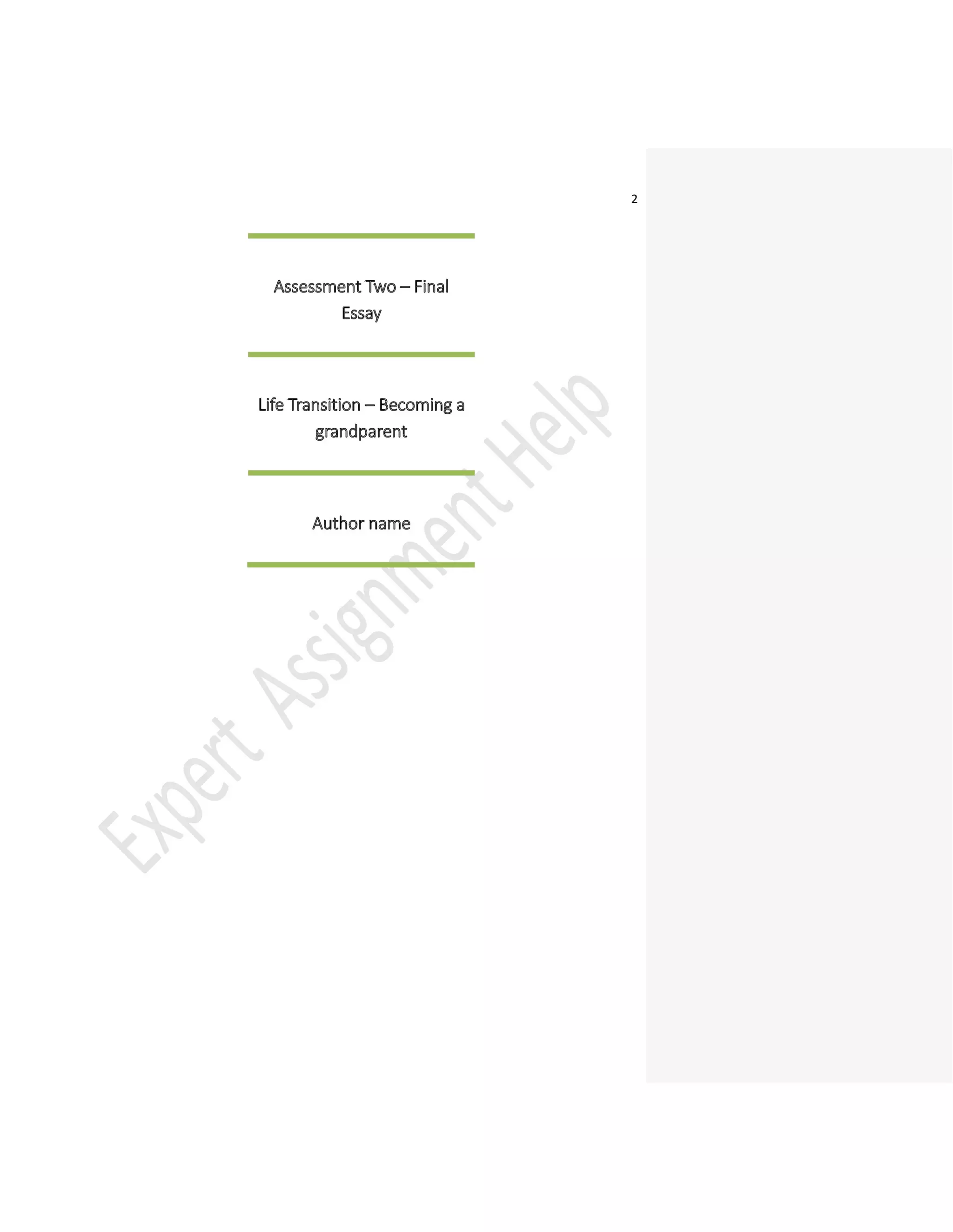 Psychological Changes in a Human When He Grows Old