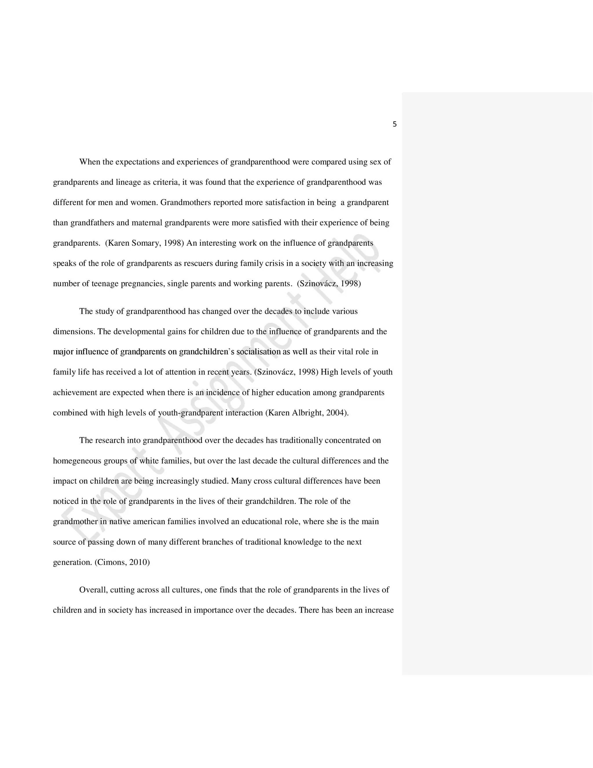 Psychological Changes in a Human When He Grows Old