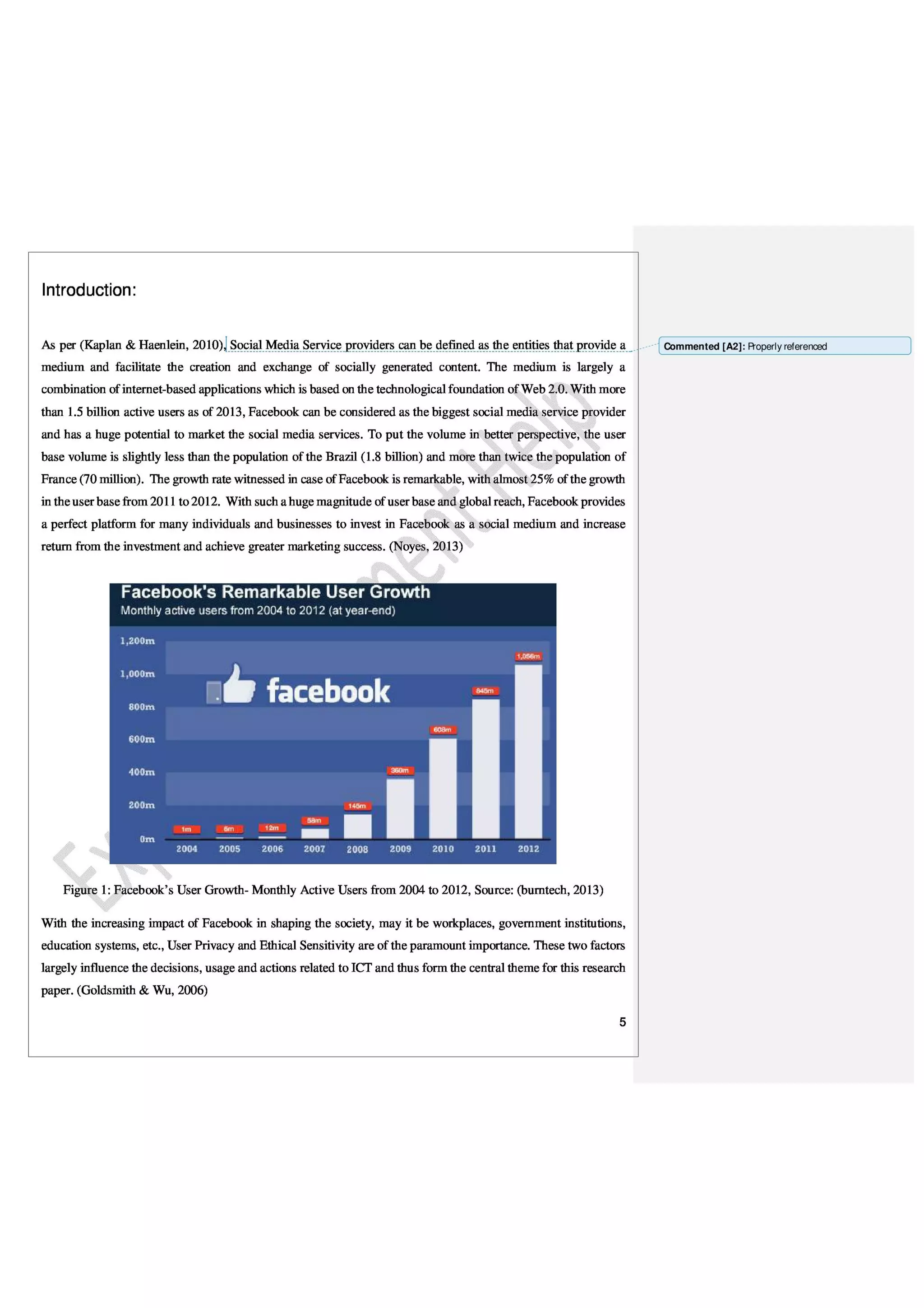Marketing Thesis Paper on Ethical Issues with Facebook Data Privacy