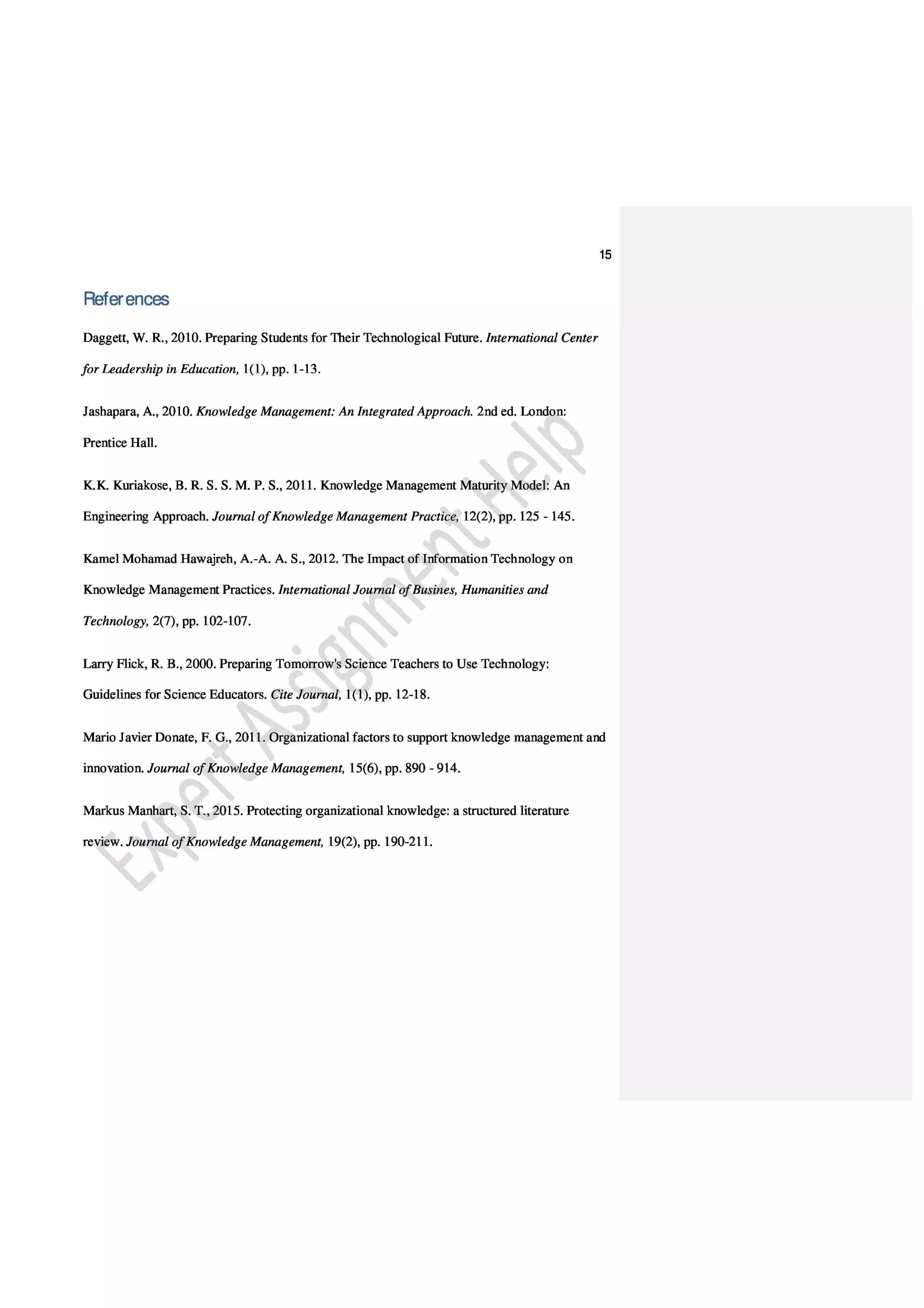 Qualitative IT Assignment on Data, Information & Knowledge