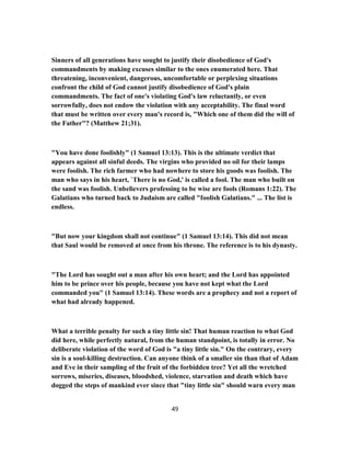 Commanded By Fools 1 samuel 13 commentary | PDF