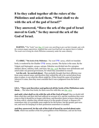 1 samuel 5 commentary | PDF