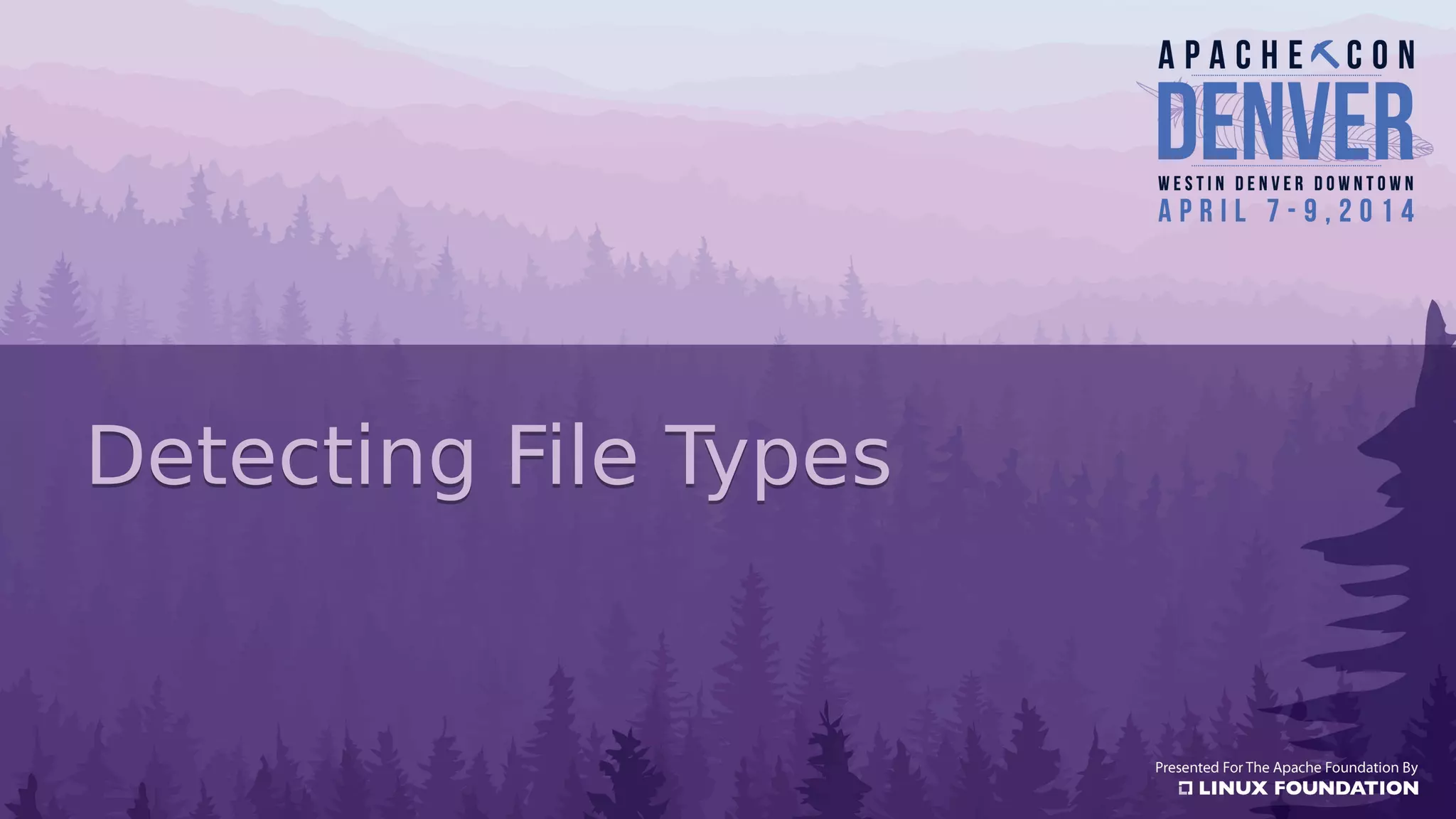 Detecting File TypesDetecting File Types
 