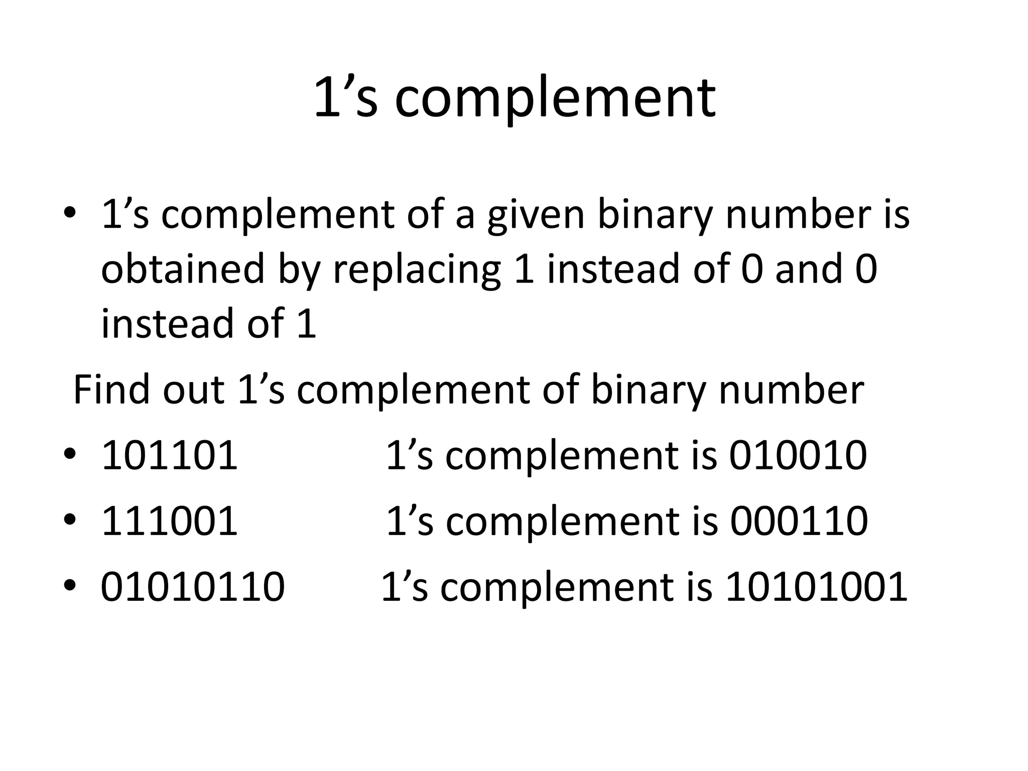 compliment representation and code ascii | PPTX